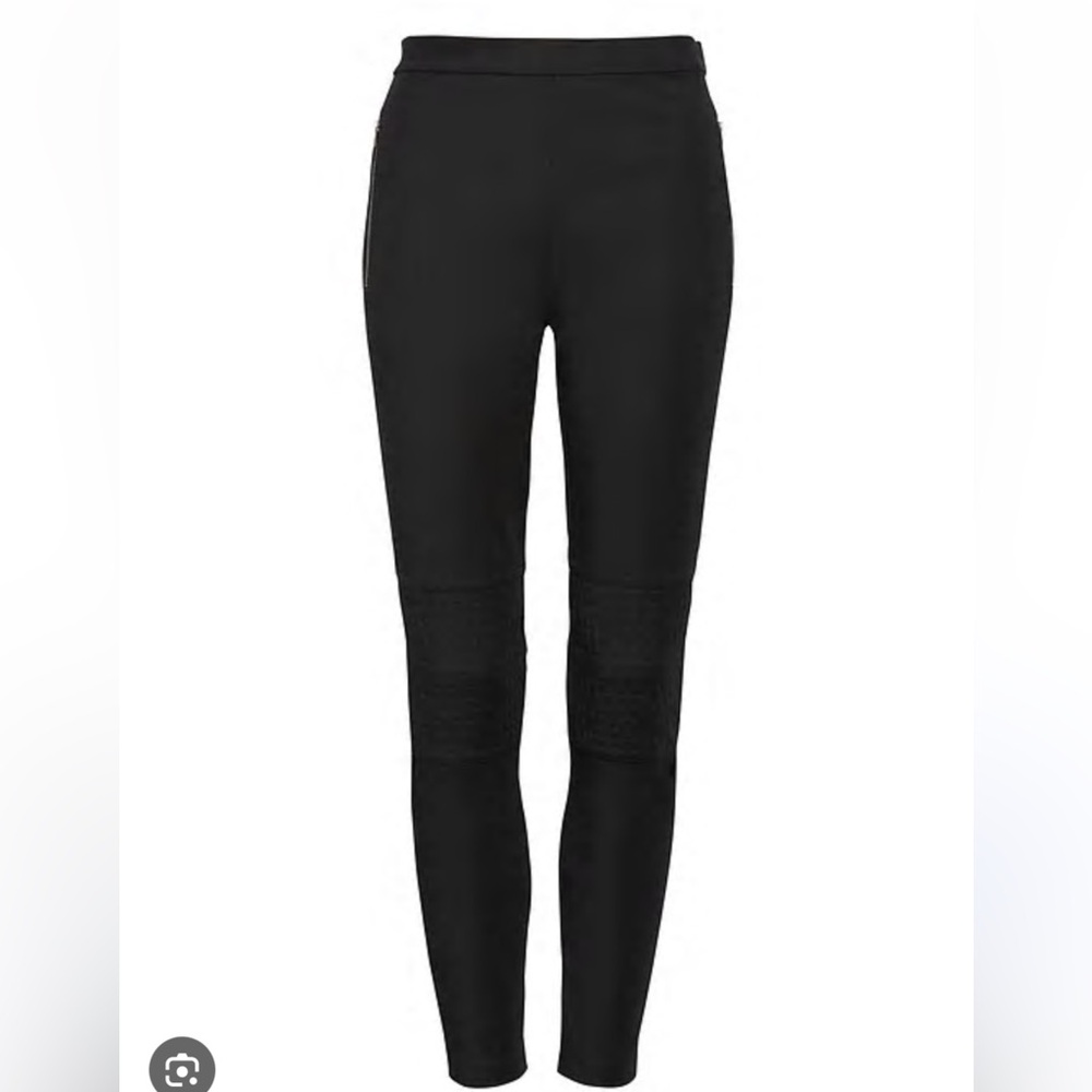 Banana Republic Black Moto Hi Rise Legging